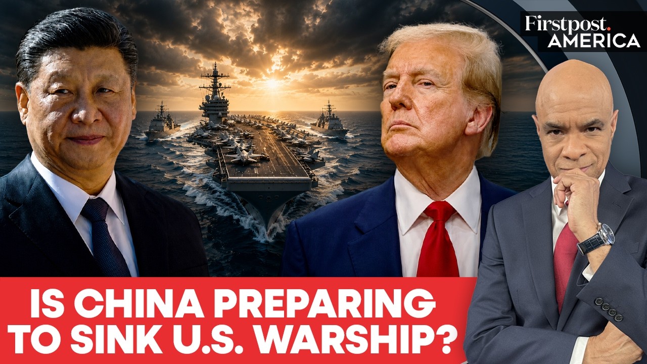 China Builds Life-Size US Warship Replica in Desert | Trump's Navy On Target? | Firstpost America