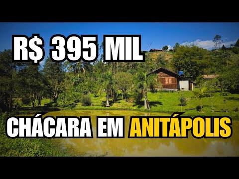 (VENDIDO) CHÁCARA DOS SONHOS EM ANITÁPOLIS/SC - 9.500M² COM MUITA ÁGUA E POMAR 