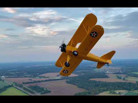 Stearman Biplane Rides & Warbird Flights - Stearman slow motion break!!