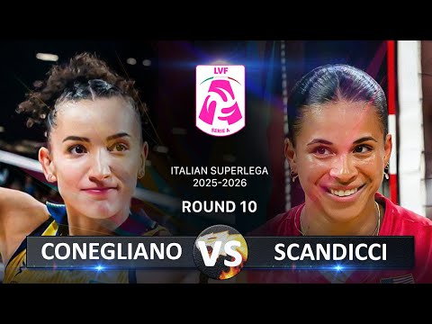 Conegliano vs Scandicci | Italian Volleyball LVF SerieA1 2025/2026
