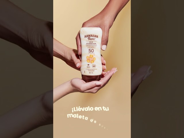 Vídeo relacionado con Hawaiian Tropic Hydrating Protection SPF 50 - Loción Solar Protectora con Cintas de Seda Hidratantes, Resistente al Agua hasta 12 Horas, Crema (Individual)