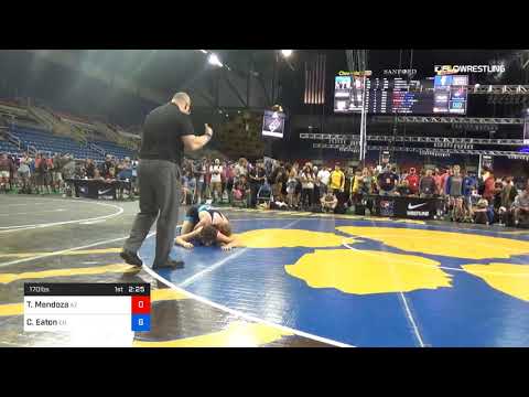 170 Lbs Rnd Of 64 Tanner Mendoza Arizona Vs Cody Eaton Colorado