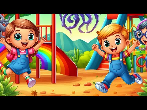 La terenul de joaca pentru copii e mare veselie - Cantece pentru copii (desene animate) | Cip-Cirip