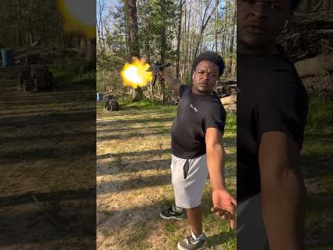 Schieße mit meiner 7,62 Ar-Pistole mit einer Hand🔥 #viral #foryou #trendingshorts #shooting