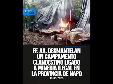 Las Fuerzas Armadas ejecutaron un operativo en Quisacocha, cantón Tena, en la provincia de Napo.