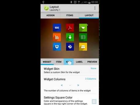 Launchy Widget for Android - Basic Setup
