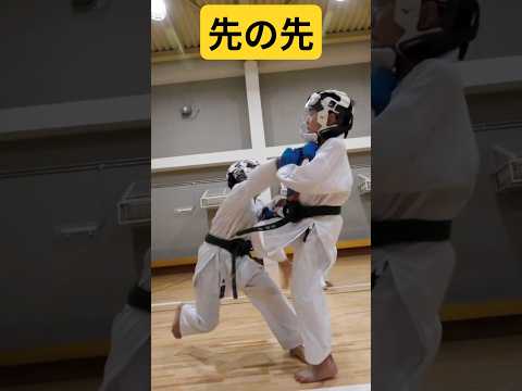 蹴りの起こりに反応した【カウンター】#karate #ショート #shorts