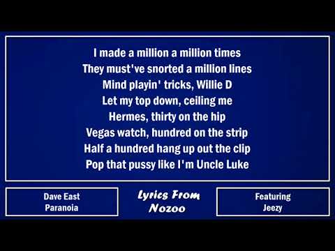 download lagu mp3 mp4 Dave East Paranoia Lyrics, download lagu Dave East Paranoia Lyrics gratis, unduh video klip Dave East Paranoia Lyrics