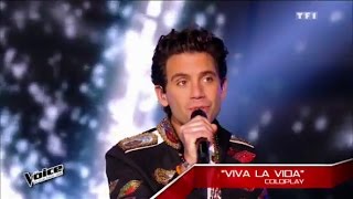 The Voice 5, les Coatch chantent Viva la Vida de Coldplay (La collégiale des auditions à l&#39;aveugle)