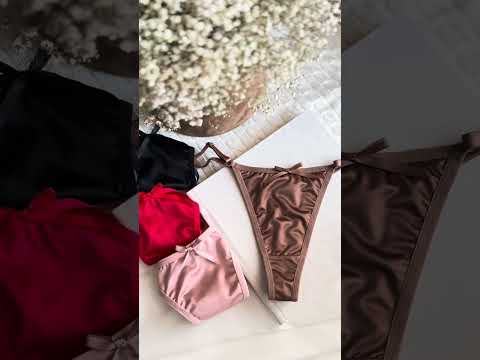 Шелковые трусики стринги на тонких лямках с регуляторами высокая посадка - фото 1 - id-p2800054355