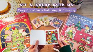 Unboxing Cozy Countdown by Coco Wyo | ASMR | Sit & Color With Us