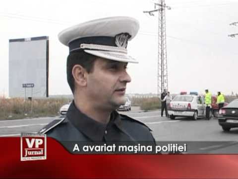 A avariat maşina poliţiei