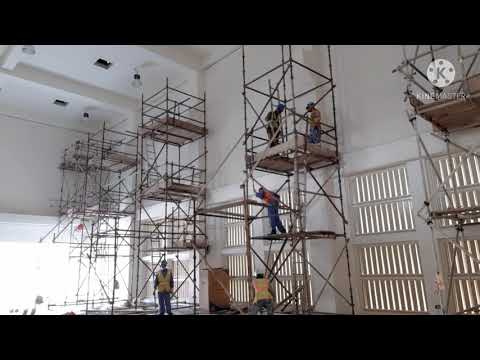 EP-120 Making the 3rd#ScaffoldTower#Accessplatform#Newsubtation#Building.
