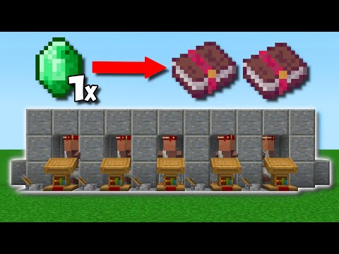 EASIEST VILLAGER TRADING HALL IN MINECRAFT 1.17!!! - Get ANY Enchantment For 1 Emerald