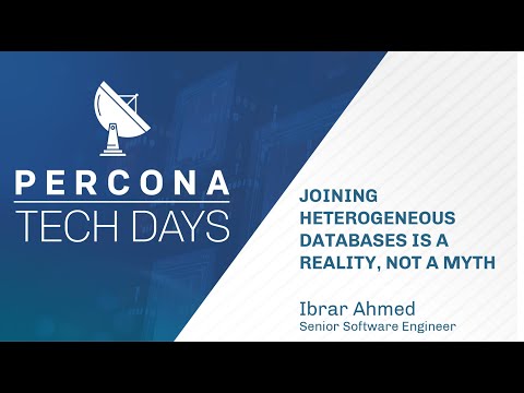 Joining Heterogeneous Databases is a reality not a Myth Percona Tech Days PostgreSQL Tutorial