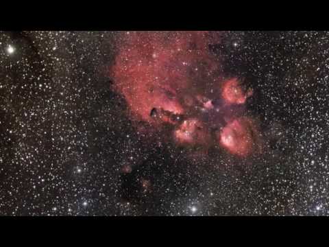 Zooming into the Cat's Paw Nebula