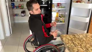 Pushing a Wheelchair with 1 Hand (Part 1)