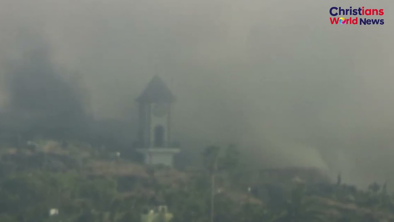 Church toppled by lava as La Palma volcano eruption continues