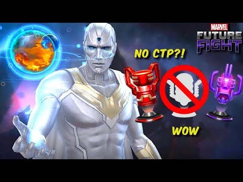 VISION 100% SOLO vs KNULL stage 9 with NO OBELISK!! Energy vs Rage Test - Marvel Future Fight