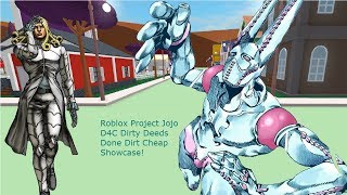 D4c म फ त ऑनल इन व ड य सर वश र ष ठ - roblox project jojo dirty deeds done dirt cheap showcase