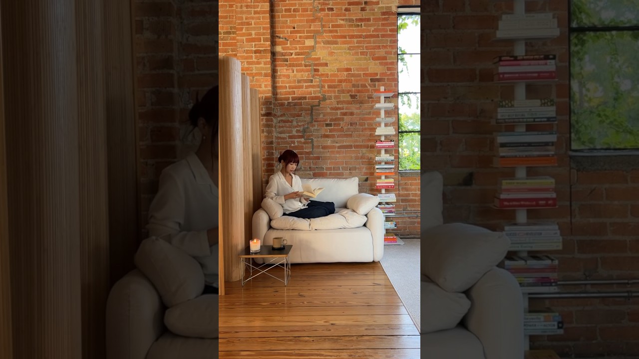 pov you create your own cozy reading corner #homedecor #apartmenttour