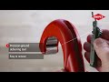 Vamzdžių pjaustyklė KNIPEX TubiX XL Inox 6-76mm