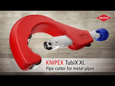 Vamzdžių pjaustyklė KNIPEX TubiX XL Inox 6-76mm video