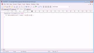 jQuery Tutorial - 172 - Sliding down message