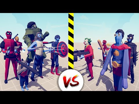 DC Team vs Marvel Team (Totally Accurate Battle Simulator) Tabs