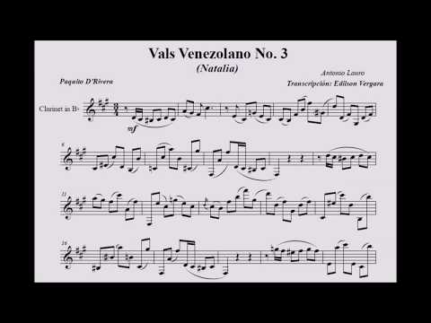 VALS VENEZOLANO Nº3 (Natalia) for Clarinet - Iván Villar Sanz