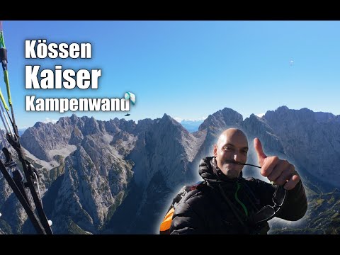 Gleitschirm Streckenflug | Wilder Kaiser und Zahmer Kaiser von oben | Steinadler