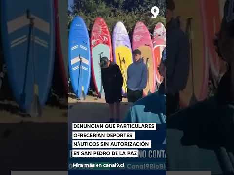 Denuncian que particulares ofrecerían deportes náuticos sin autorización en San Pedro de la Paz