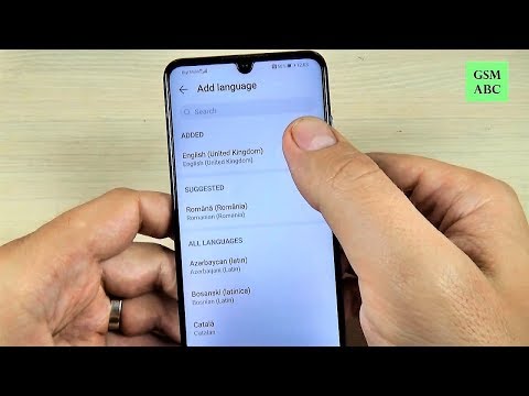 How to CHANGE LANGUAGE on Huawei P30, Lite & Pro (2019)