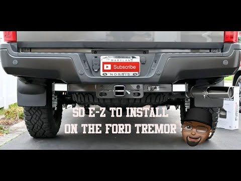 Installing Rear WeatherTech Mud Flaps for the Ford F-250 F-350 Tremor. Just in time for weather.