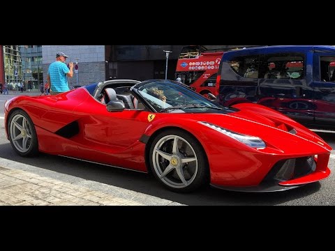 FIRST FERRARI LAFERRARI APERTA (SHOOTING OFFICIAL VIDEO IN BARCELONA, START UP AND DRIVE)