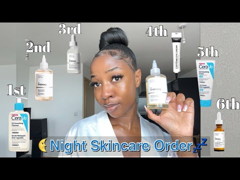 NIGHT-TIME SKINCARE ROUTINE - The correct order ✨🌛