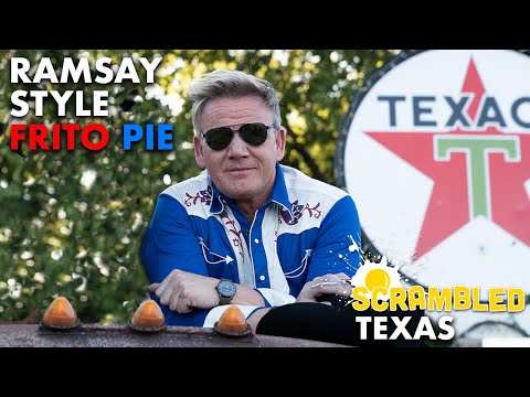 戈登-拉姆斯在德克薩斯州的鐵軌邊做了一個Frito Pie - 炒菜。 (Gordon Ramsay Makes a Frito Pie Trackside in Texas | Scrambled)