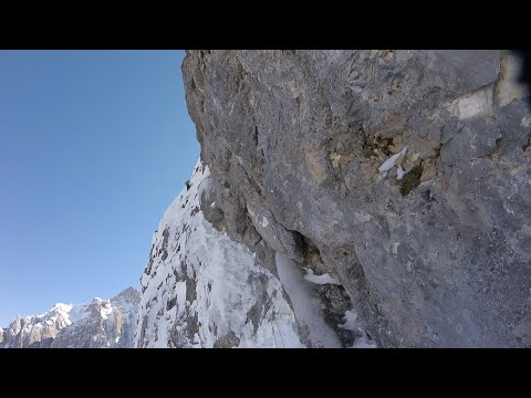 PROKLETIJE Alpinizam Maja Vajushes sjeverno lice prvenstven smjer feb 2022 AK Slobodni penjači CT