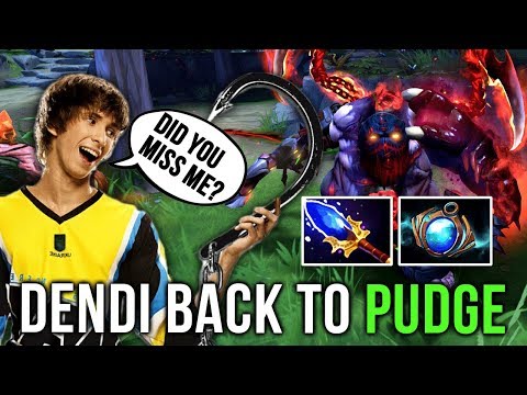 Dendi Back to Pudge Again! Aghanim's Scepter + Aether Lens = IMBA COMBO - Best Pudge Dendi - Dota 2