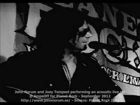 John Norum and Joey Tempest performing an acoustic live set - September 2012
