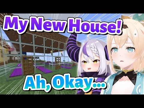 Iroha baffled by the new house built by Laplus【Minecraft/Hololive Clip/EngSub】