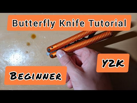 Y2K Butterfly Knife Tutorial Beginner! Learn The Y2K Balisong Trick How To Flip