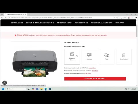 Thumbnail for How To Install and Setup Canon PIXMA MP160