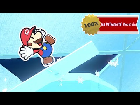 Paper Mario The Origami King - 100% Walkthrough - Ice Vellumental Mountain