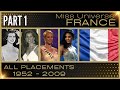 MISS UNIVERSE FRANCE | EVERY PLACEMENT 1952-2009