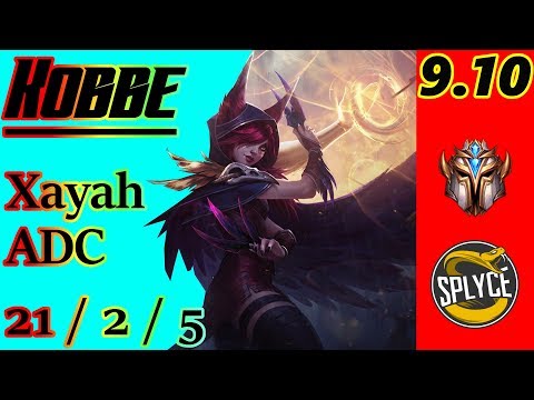 Kobbe as Xayah ADC | S9 Patch 9.10 | EUW Challenger | Full Gameplay