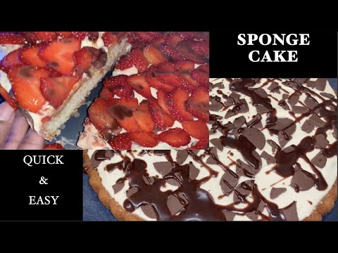 SPONGE CAKE (QUICK & EASY)
