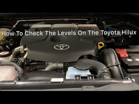 How to check the levels on the Toyota Hilux