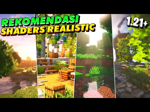 TOP BEST 3 SHADERS MCPE 1.21 & 1.20+ REALISTIC TERBAIK RINGAN | NewB Shader #rtx #shaders #minecraft