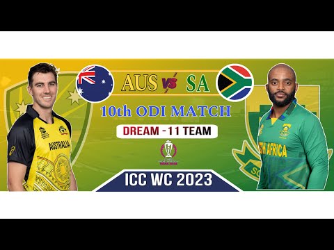 Australia vs South Africa Dream11 Team || AUS vs SA Dream11 Prediction || World Cup 10th Match